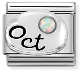 Nomination Composable Classic Link 330505/10 October White Opal in 925 Silver